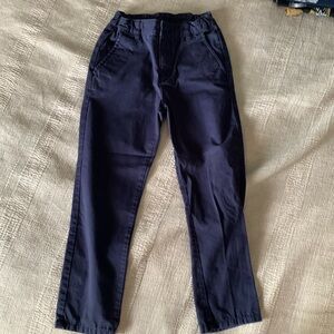 Kids size 8 Hanna Andersson navy khaki pants good condition